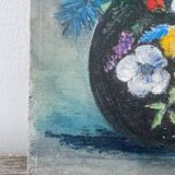 Tableau bouquet de fleurs peinture