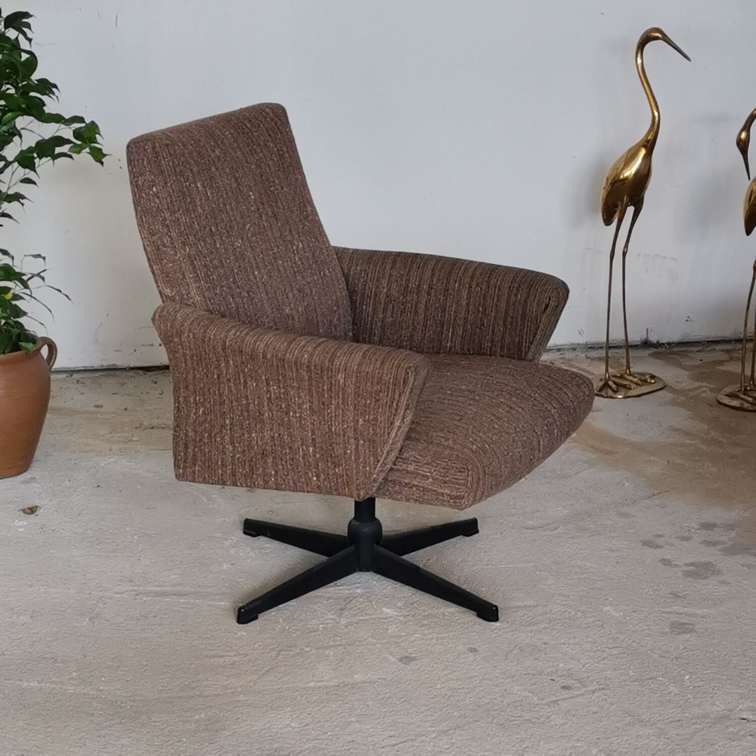 Pair of Czechoslovak swivel chairs year 70