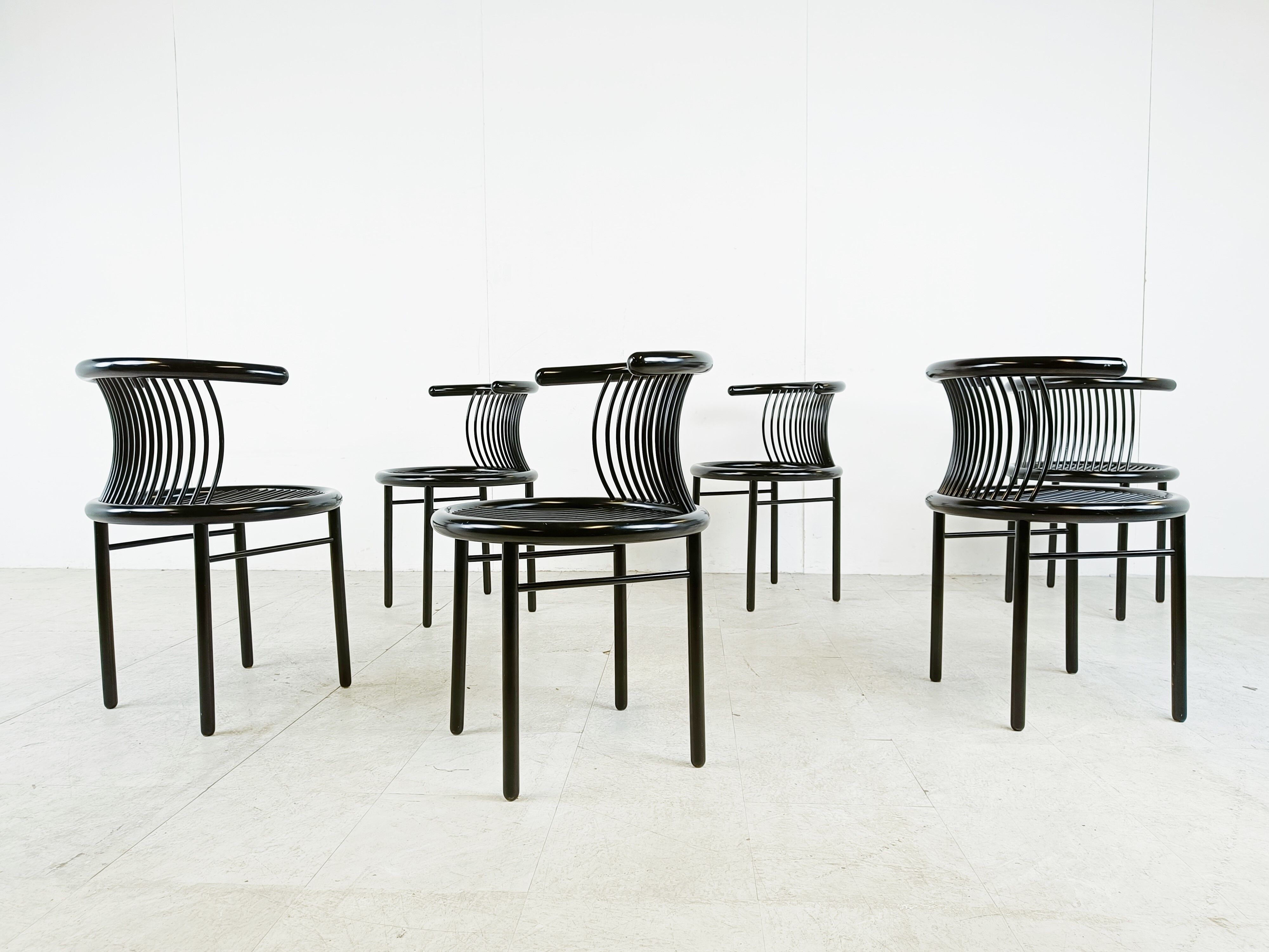 Set de 6 chaises vintage « CIRCO » par Jutta & Herbert Ohl pour Lübke 1980s