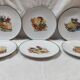 6 cheese plates Limoges Sologne porcelain