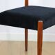 German Lübke vintage black chairs - 4 pieces - great set