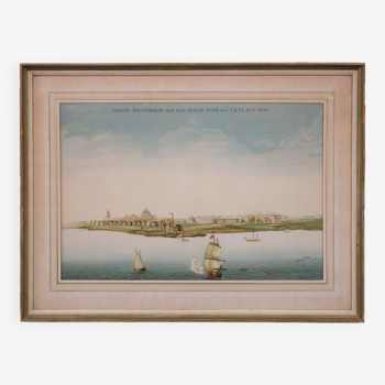 Lithograph view on nieuw amsterdam j . vingboons 1660s