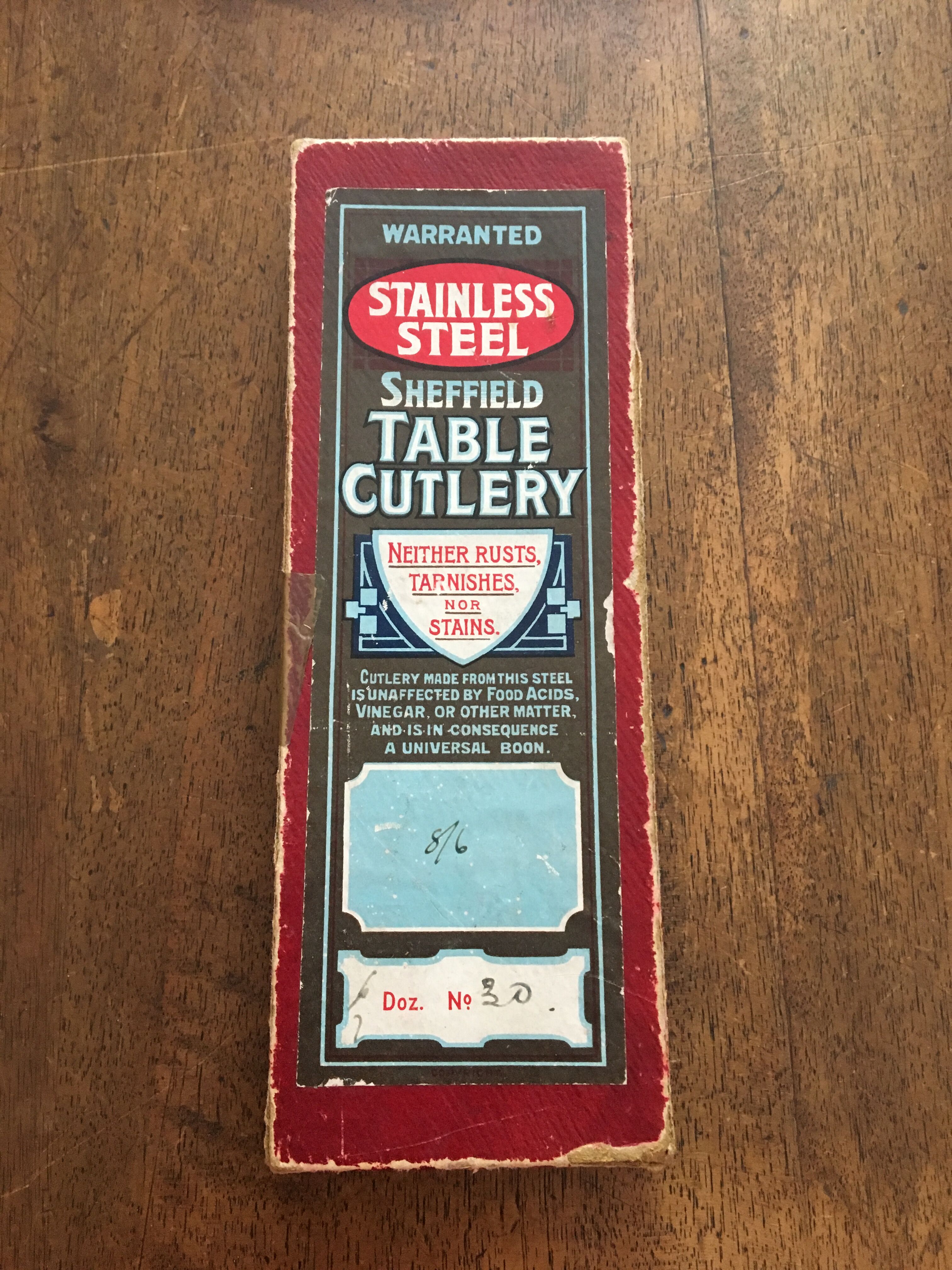 English table knives Sheffield