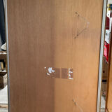 Large vintage Hollywood Regency style mirror with shutters.