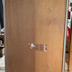 Large vintage Hollywood Regency style mirror with shutters.