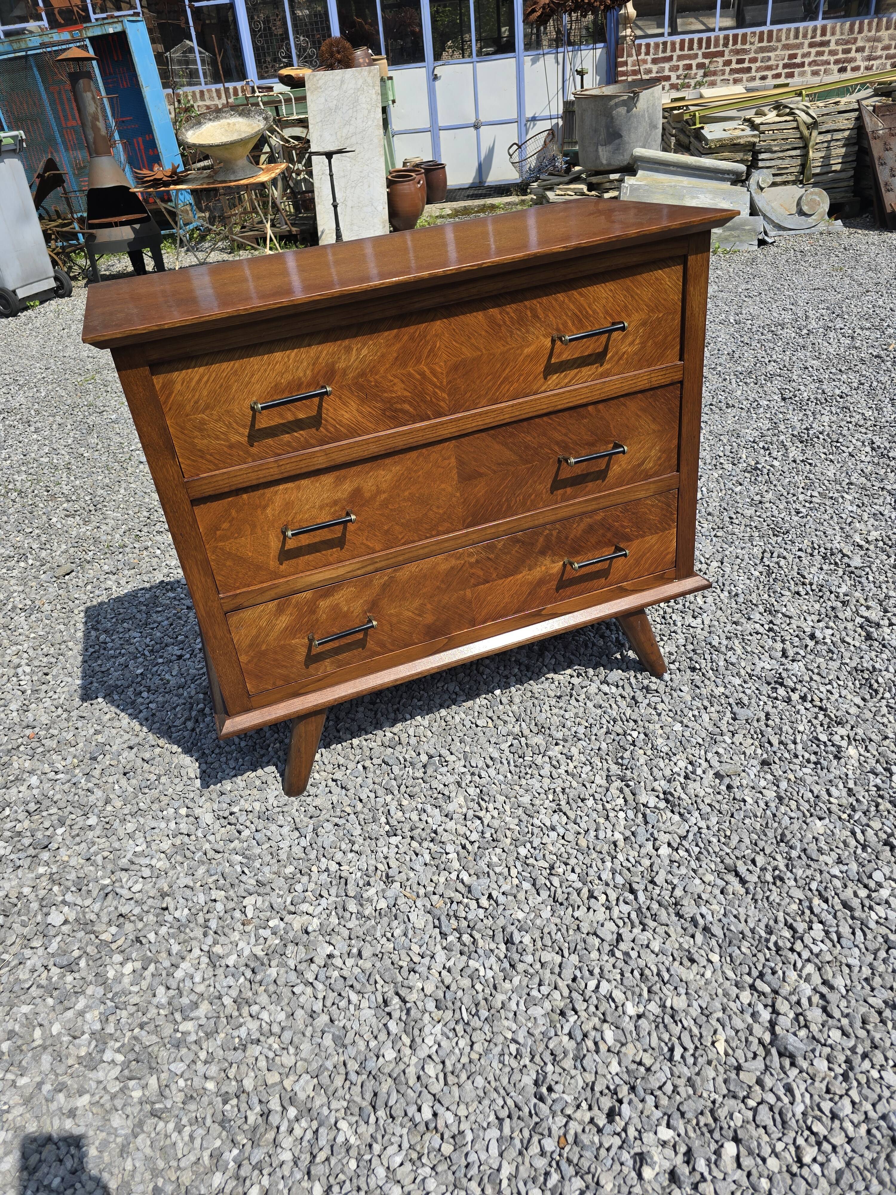 Commode vintage en chêne des années 60