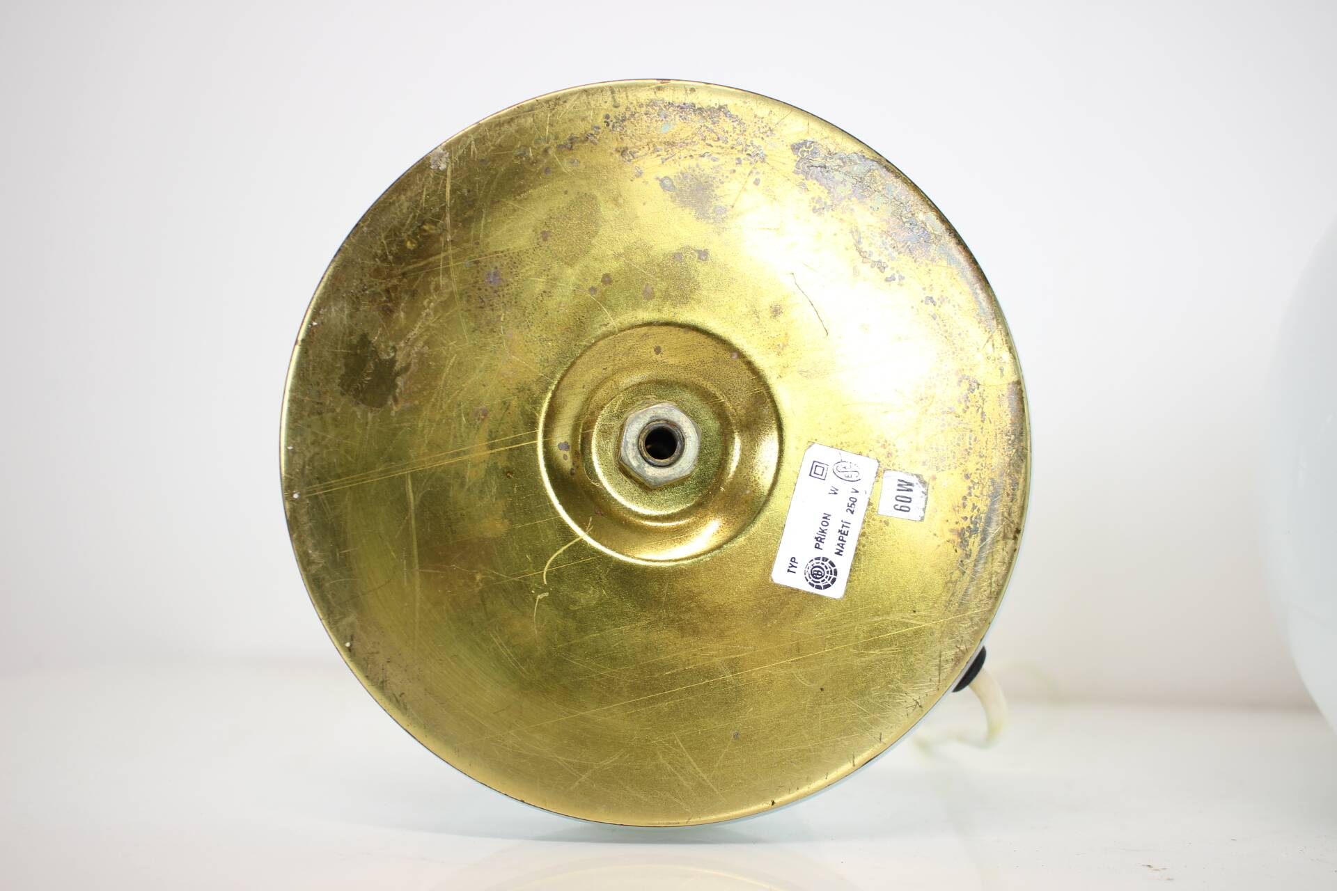 All Glass Table Lamp by Valasske Mezirici, 1960s, Czechoslovakia