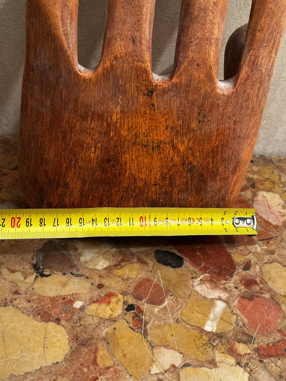Large Carved Wooden Hand - 1950s