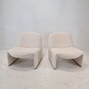 Set of 2 Alky Lounge Chairs by Giancarlo Piretti for Artifort, 1970s