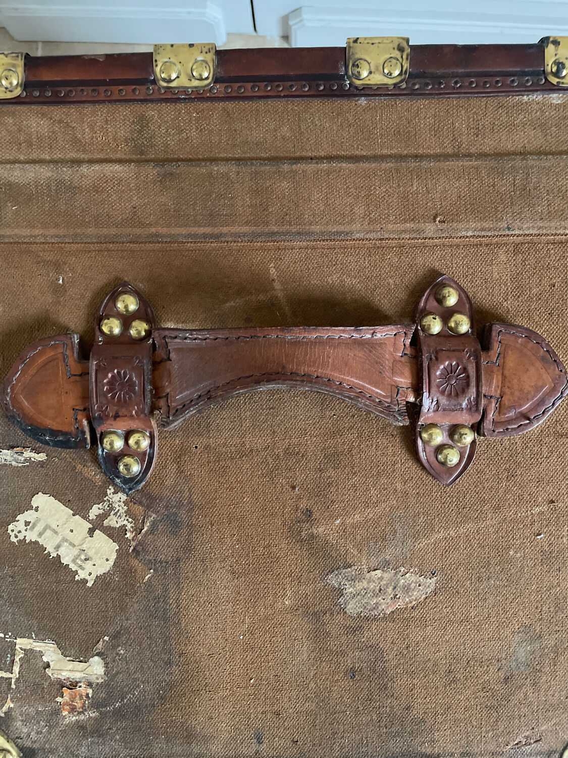 Travel trunk late nineteenth century