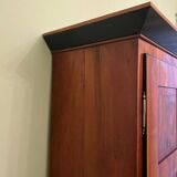 Biedermeier Armoire in Cherry, Walnut, Ebony & Brass, South Germany, 1820s