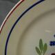Set of 6 luneville earthenware dinner plates. bagatelle model.