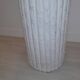 Vintage Italian white ceramic bamboo style umbrella stand
