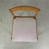 Danish midcentury dining chairs in oak, 1960s