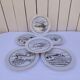 Dessert plates, Auteuil porcelain, naive, Danielle Dillemann