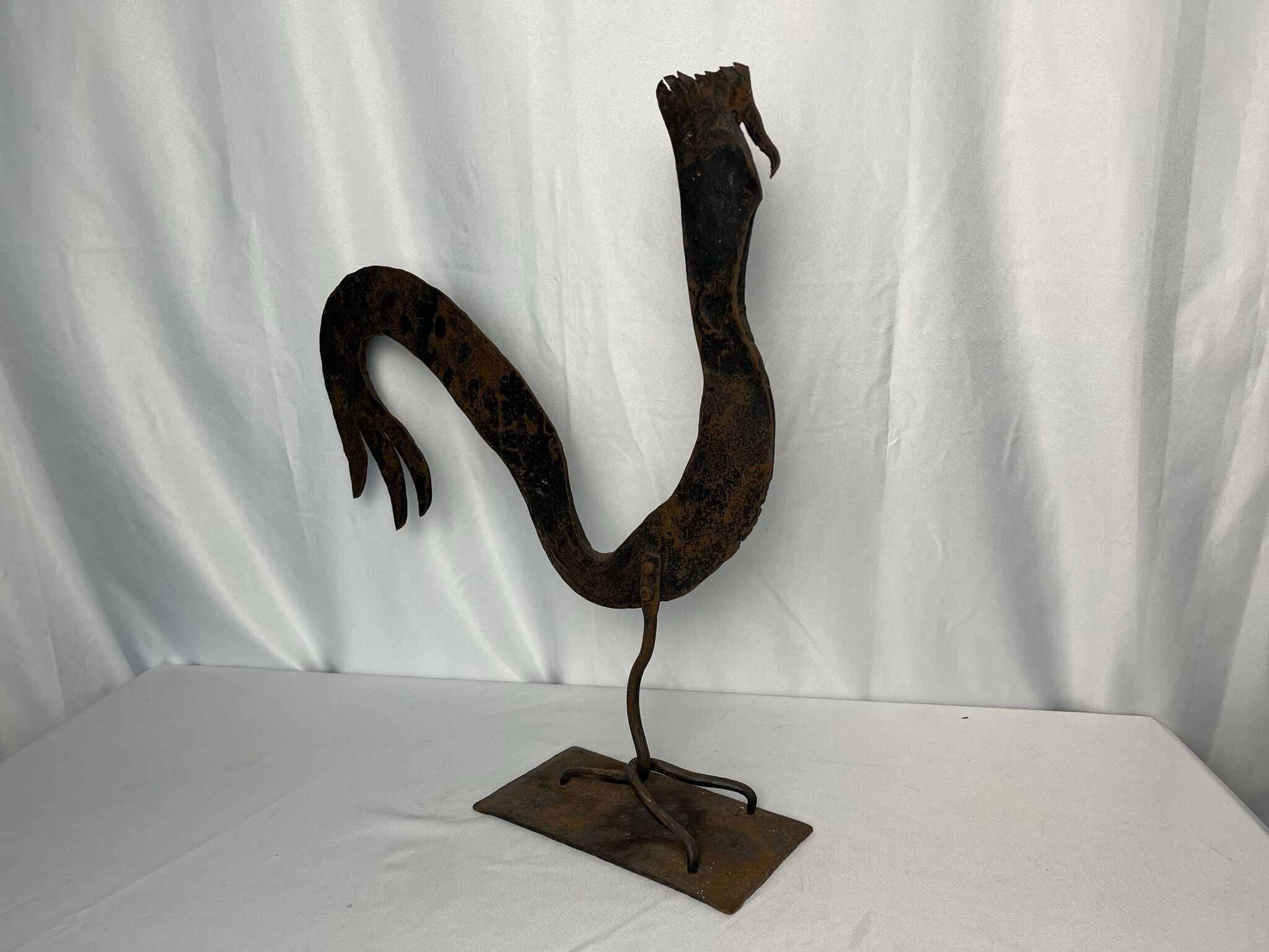 Vintage sculpture metal G. Raveneau circa 1970