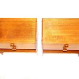 Paire de tables de chevets en teck, Suède, 1970