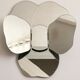 Removable wall mirror, circa 1970 68x76cm