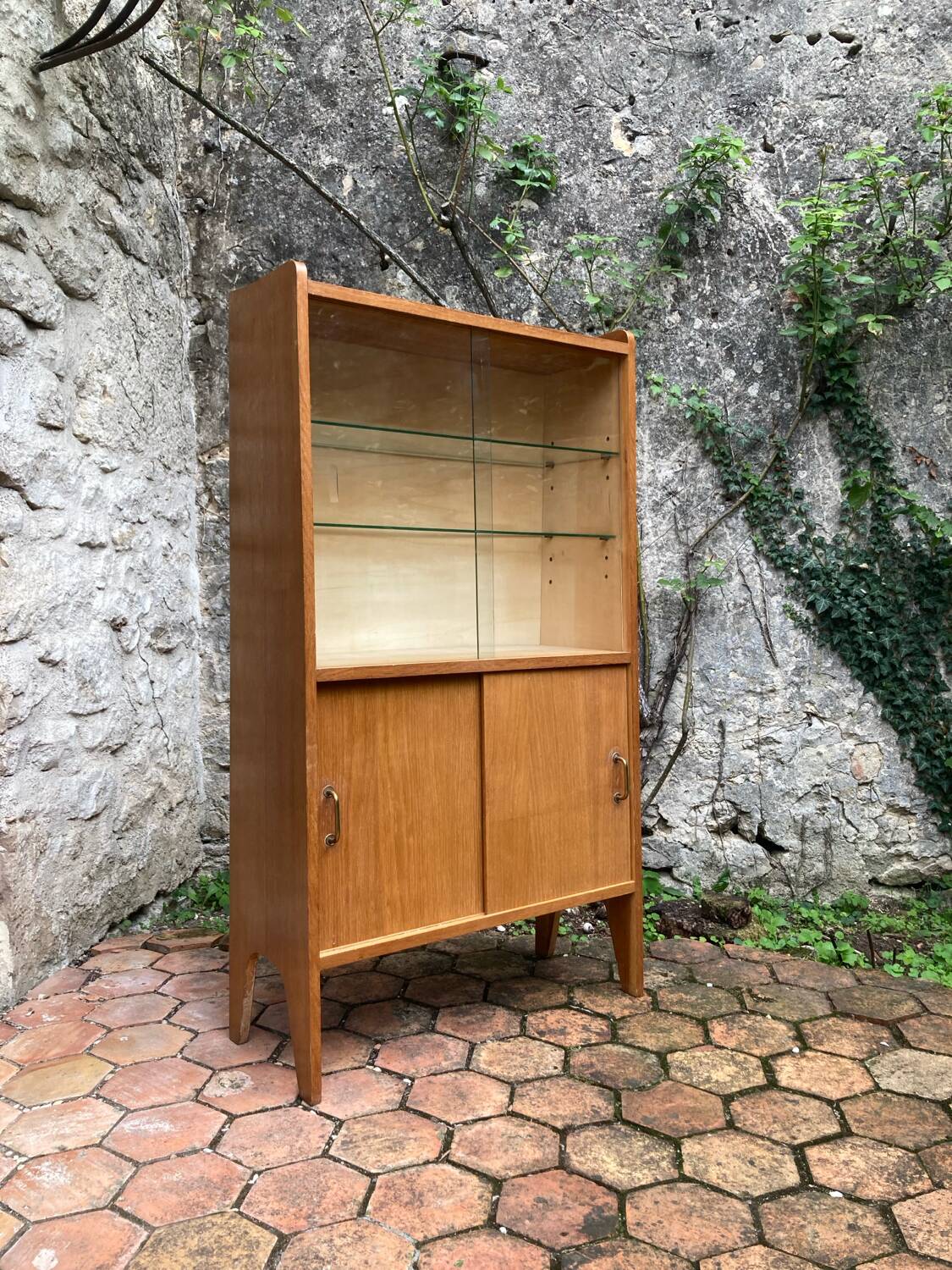 Vintage glass shelf
