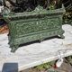 Antique enamelled cast iron planter in the Napoleon III style.