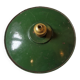 Old workshop pendant light green enameled sheet metal 1930