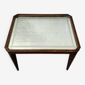 Rectangular coffee table from the 40s mirror