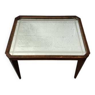 Table basse rectangle années 40 miroir