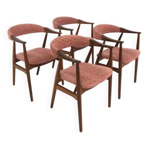 Set de 4 chaises en teck,''Model