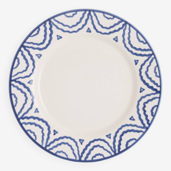 Set of 2 blue dinner plates