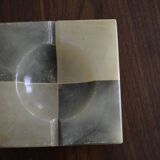 Two-tone marble ashtray