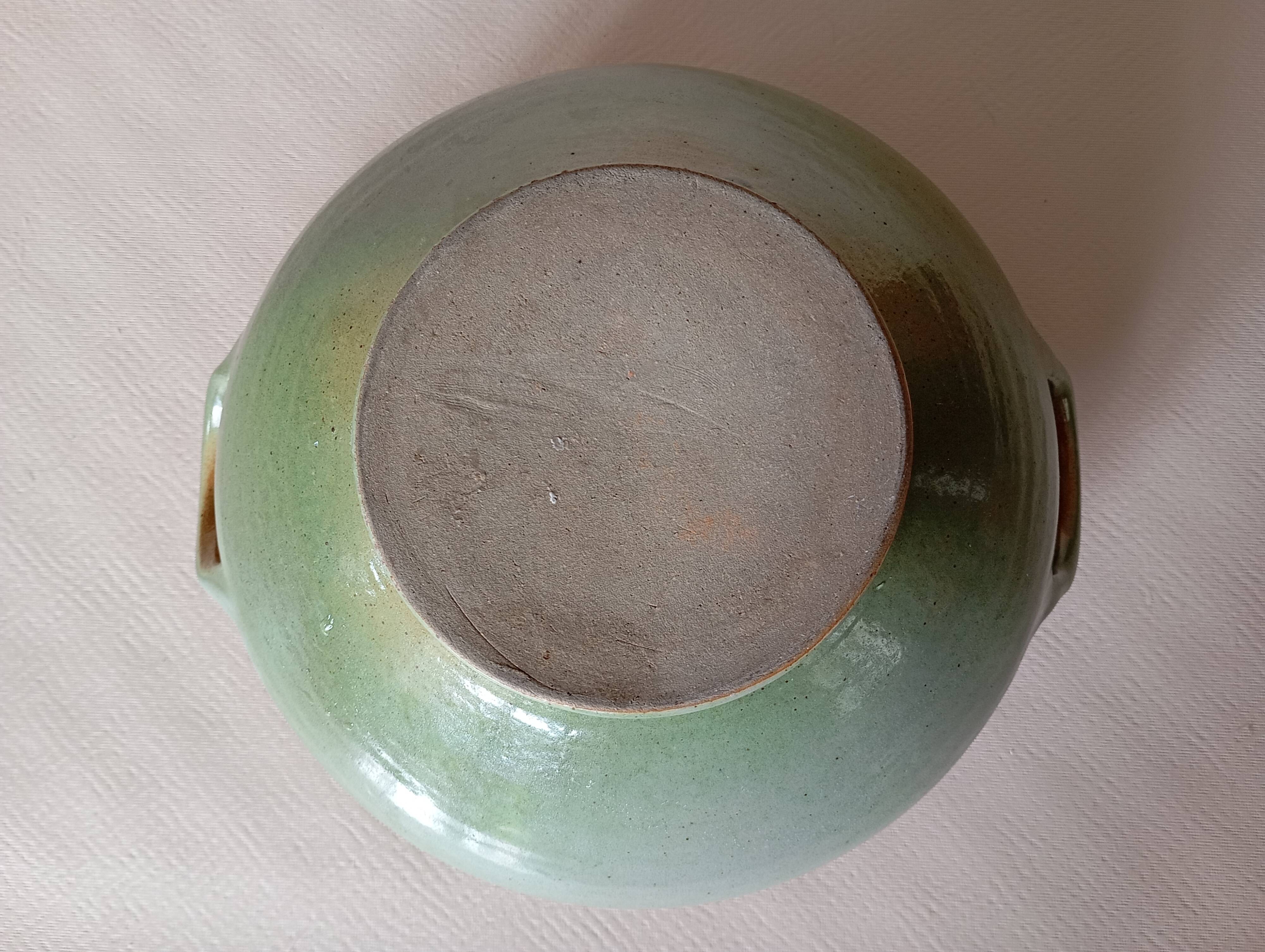 Handcrafted stoneware vegetable bowl