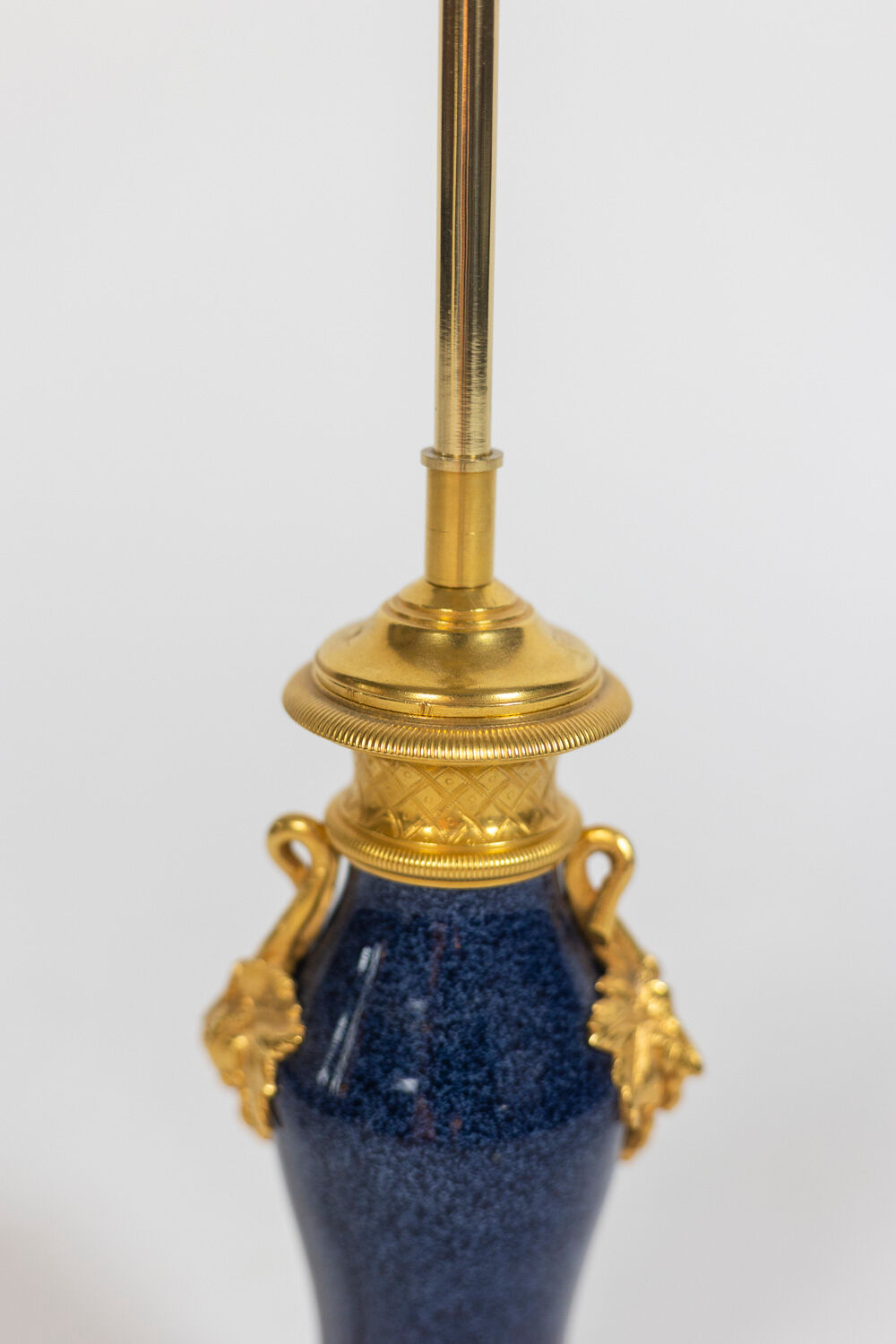 Porcelain and bronze lamp, circa 1880