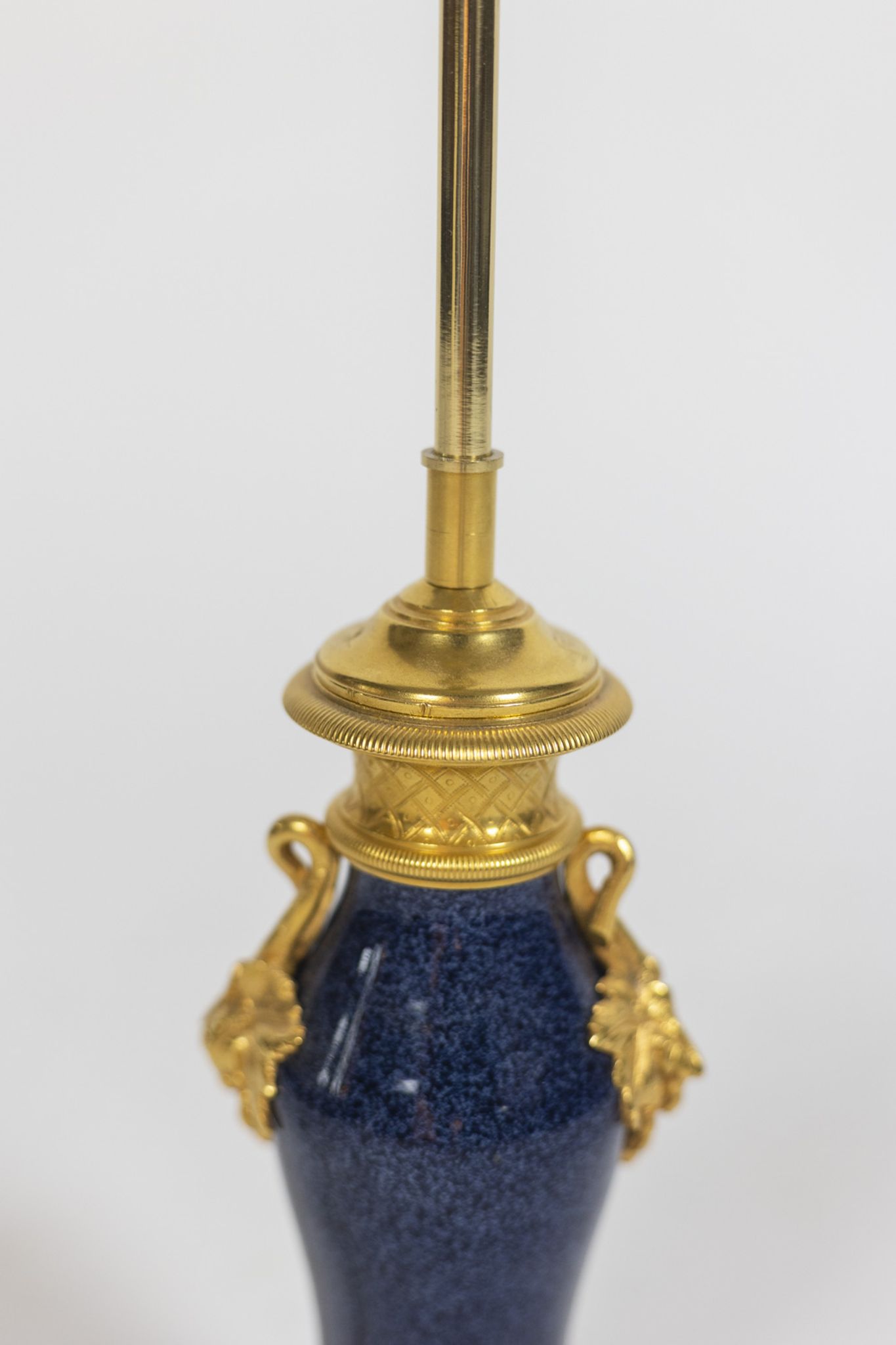 Porcelain and bronze lamp, circa 1880