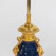 Porcelain and bronze lamp, circa 1880