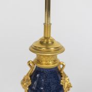 Porcelain and bronze lamp, circa 1880