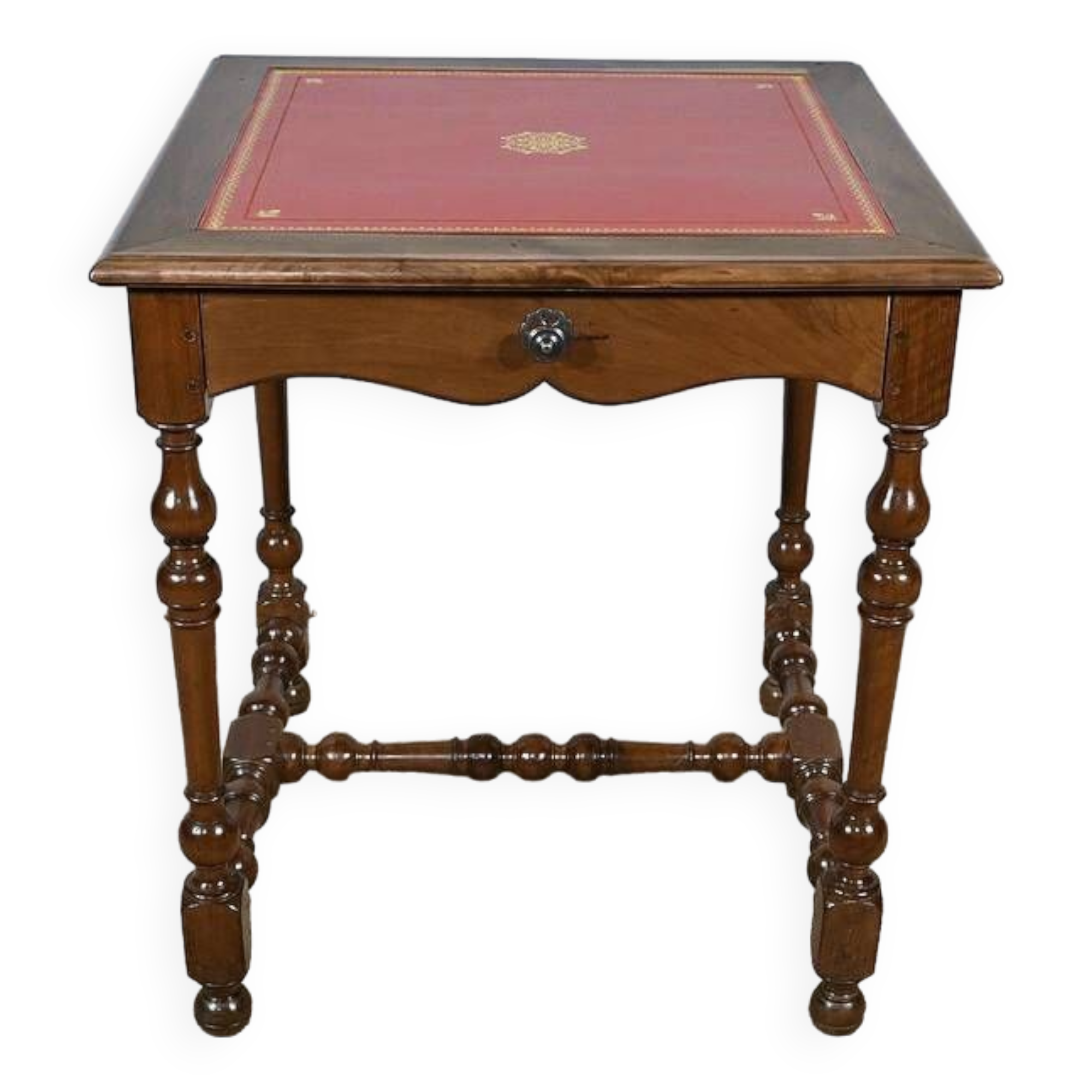 Small Solid Walnut Table, Louis XIII / Louis XIV style – Early 19th century