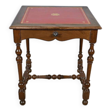 Small Solid Walnut Table, Louis XIII / Louis XIV style – Early 19th century