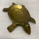 Brass vintage turtle trinket bowl