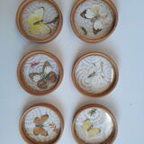 Butterfly serving tray with coasters