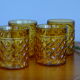 Set of 4 Pernod amber glasses