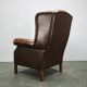 Contemporary Handmade Chesterfield Leather Wingback Armchair 2010s