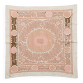 Vintage hand-embroidered tribal tapestry 132x137 cm