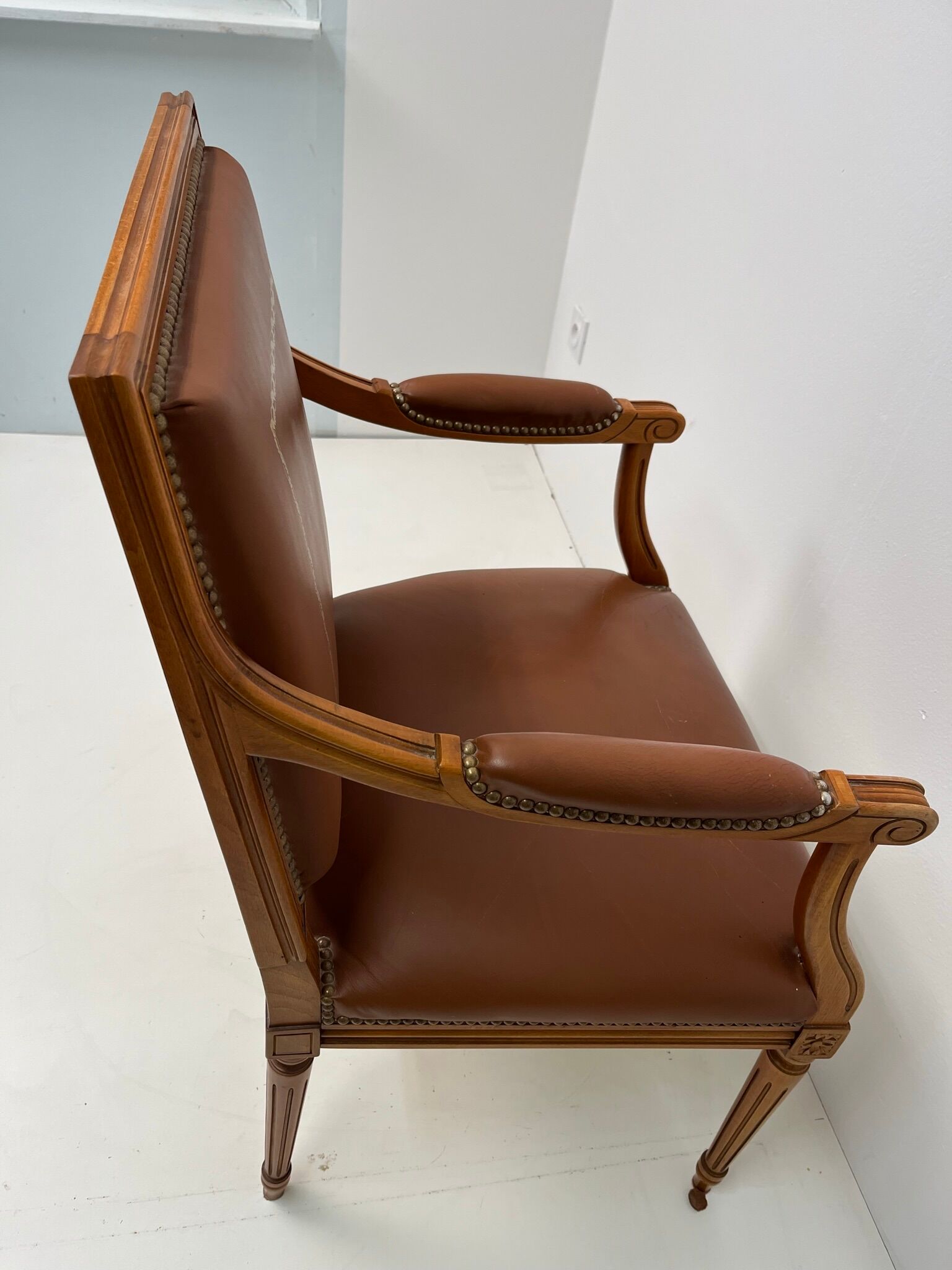 Pair armchairs style Empire