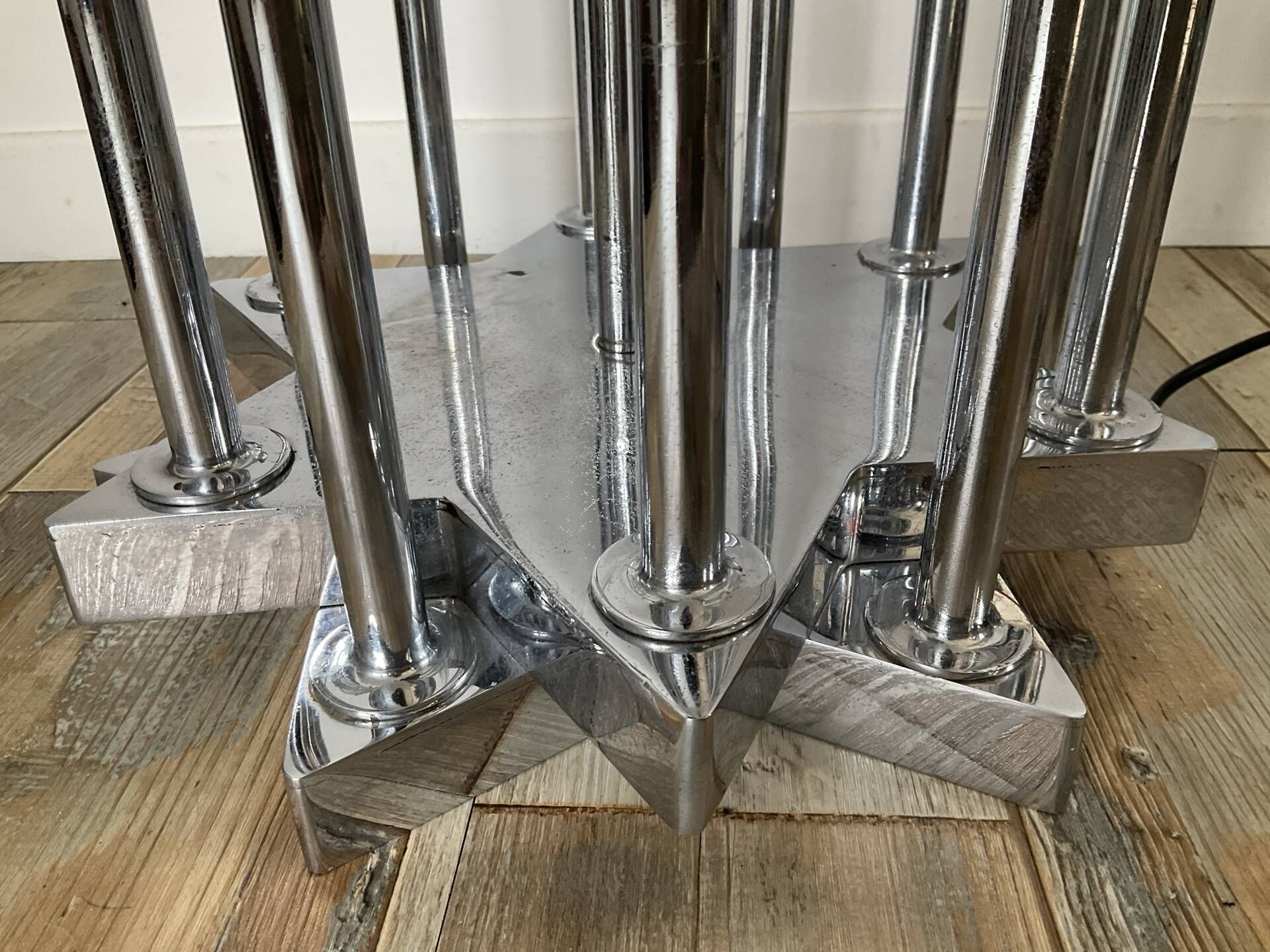 1970s Space Age "trumpet" floor lamp