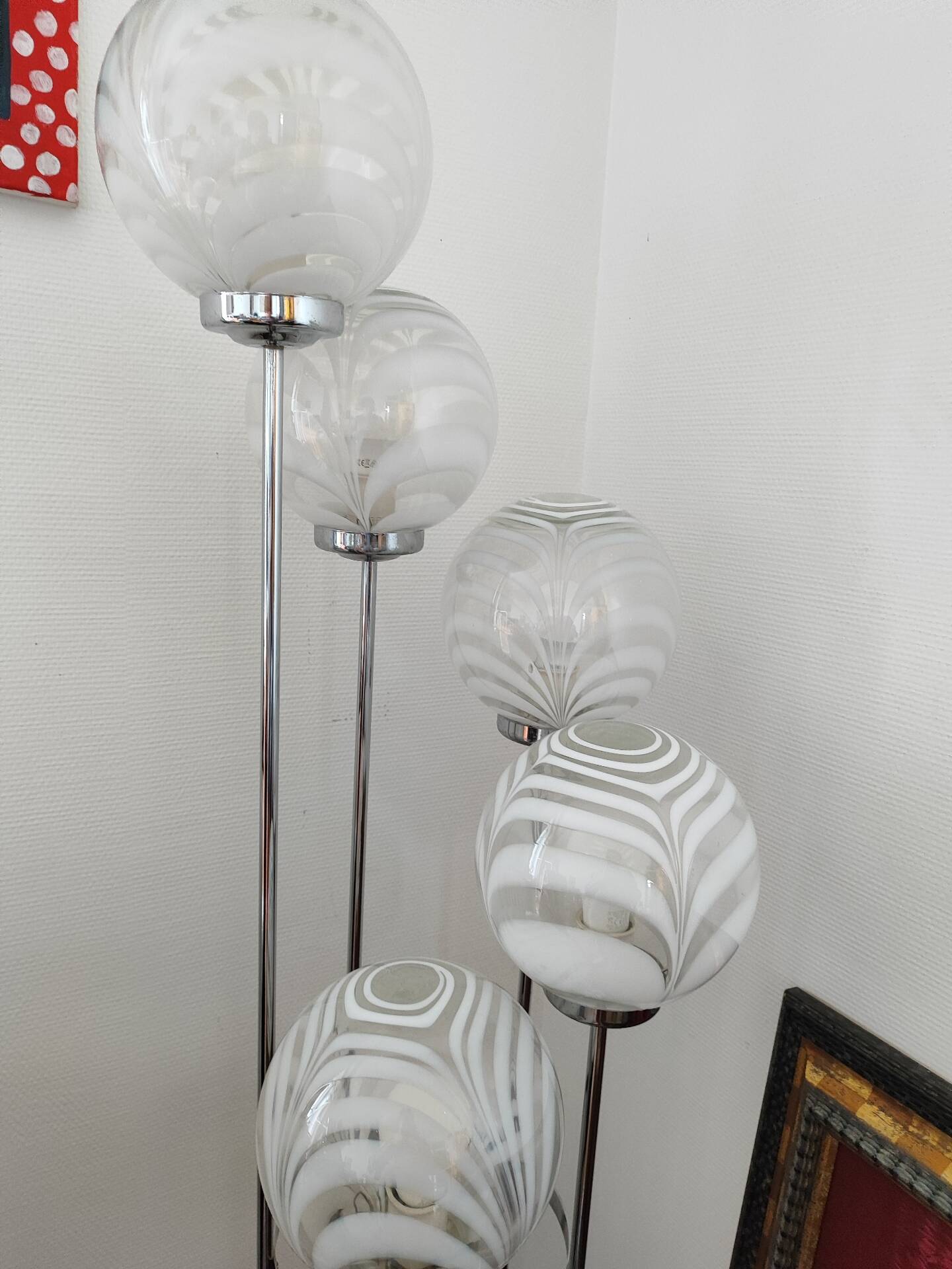 Toni Zucherri Murano floor lamp Venini 1970