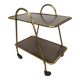 Vintage brass serving trolley