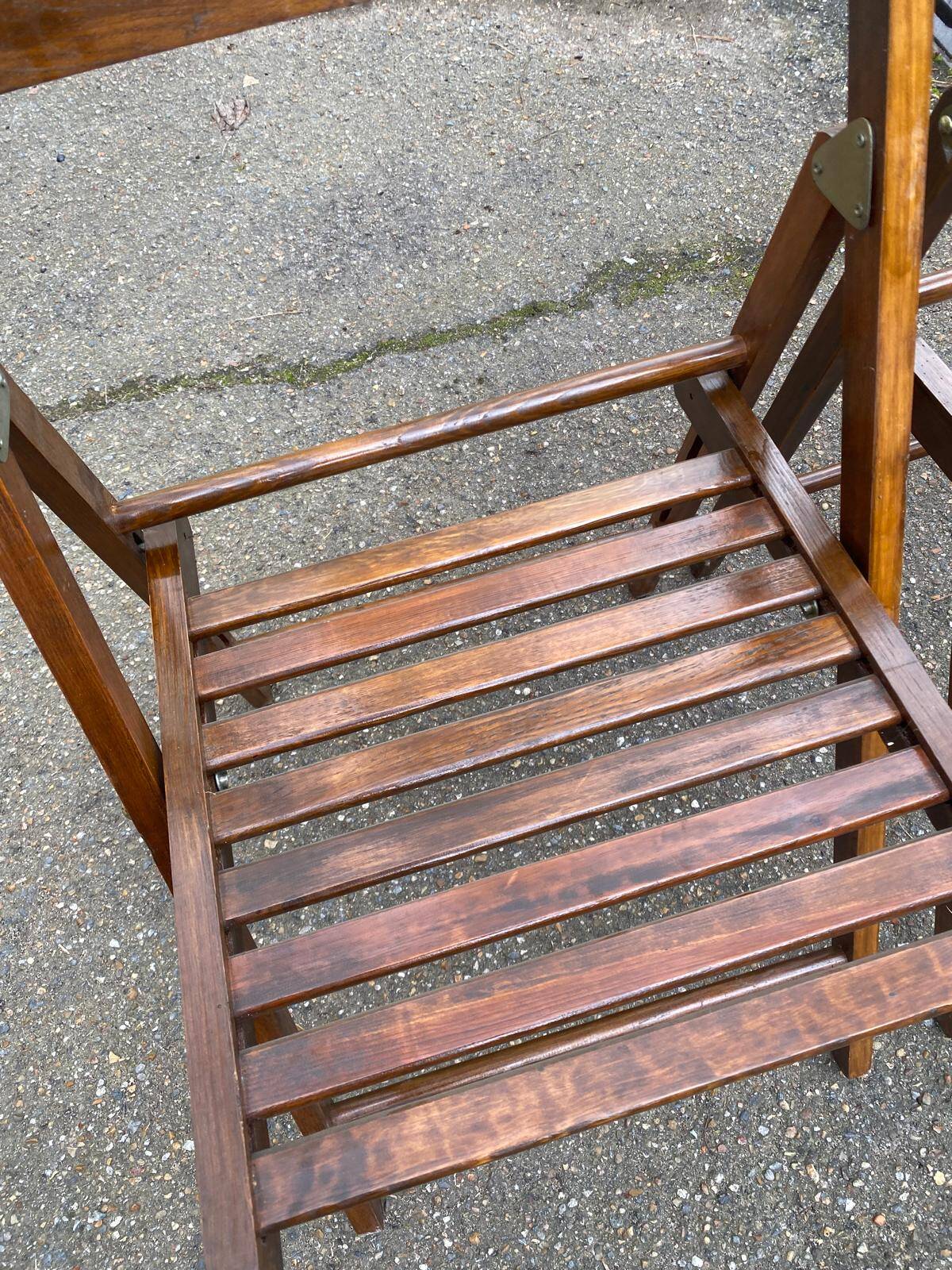2 foldable Scandinavian chairs from the 1970s