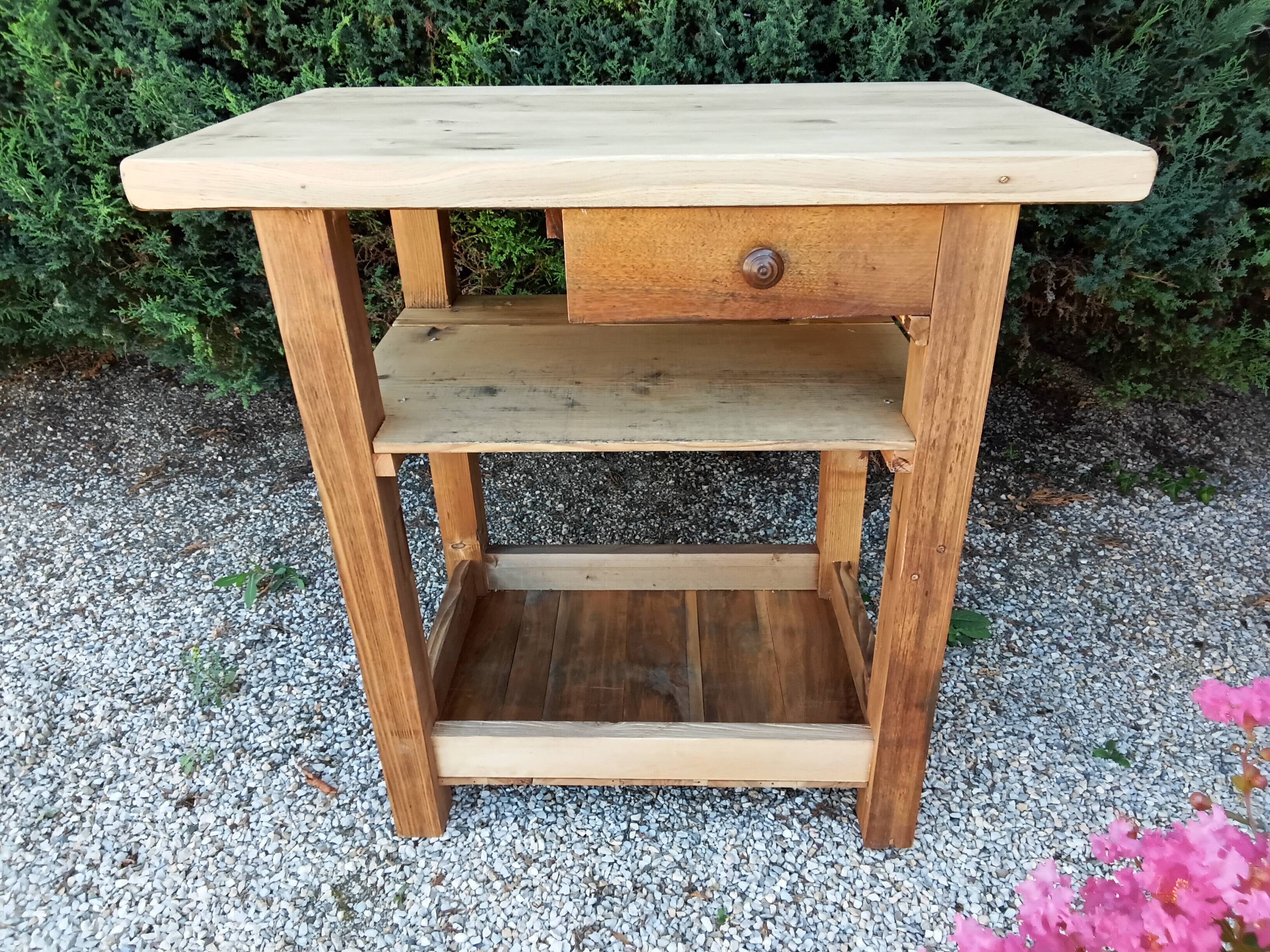 Solid wood table