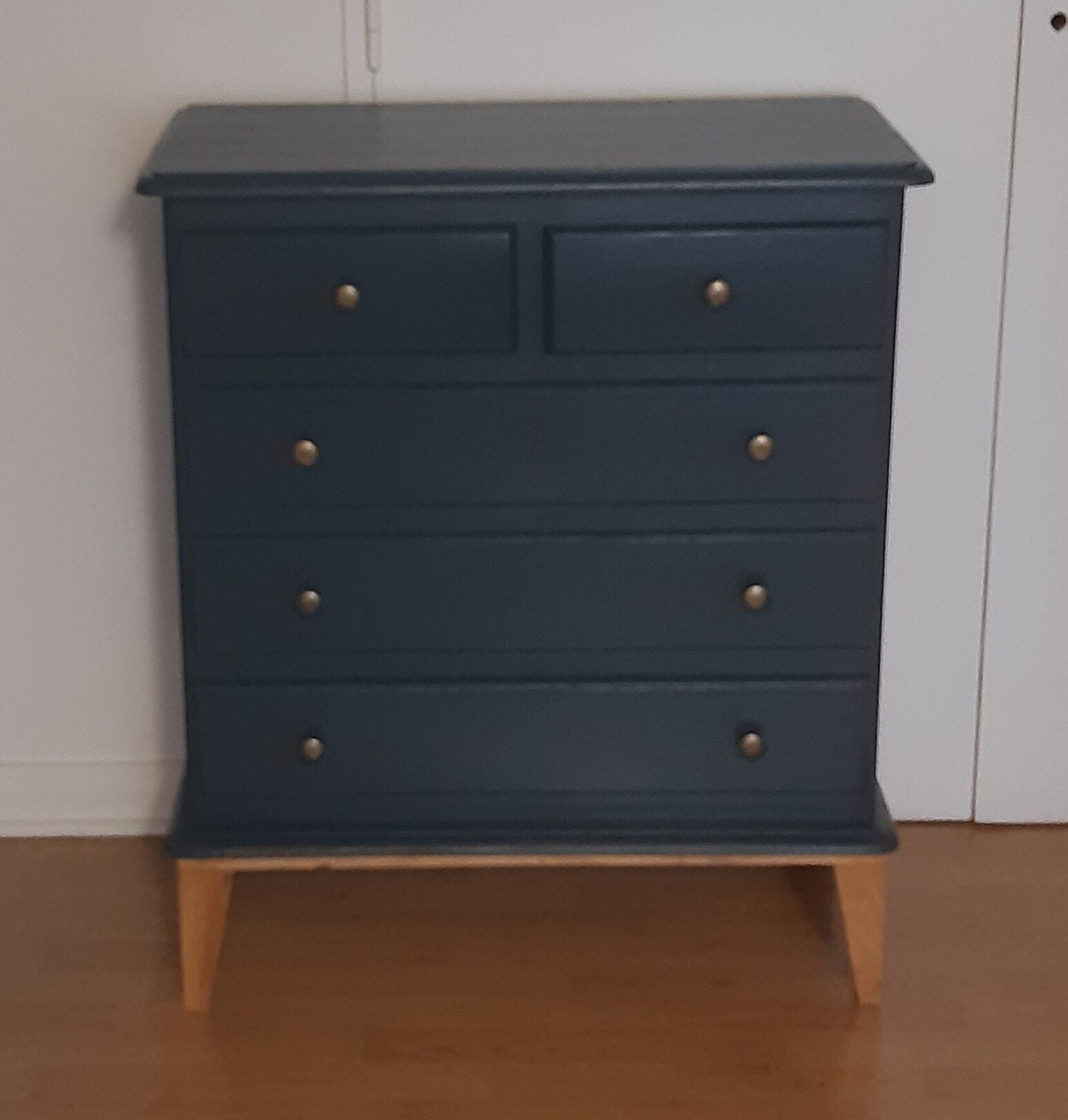Commode scandinave bleu ganne