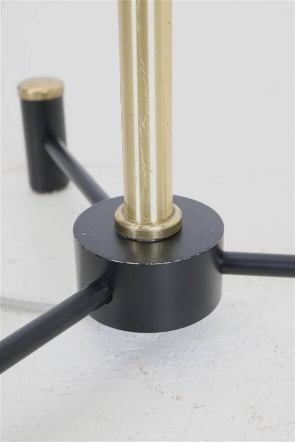 Dansa lamp / C. V. Østergaard floor lamp / reading lamp with "rocket" base / 1960s / 1970s / brass / Danish modern design
